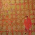 "On mangerait par terre" toile 80x80cm. 2005