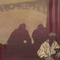 "L'envers du décor" gouache 20x50cm (vue partielle) 2009
