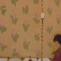 "Sous le regard de l'ancêtre" gouache 50x20cm. 2009