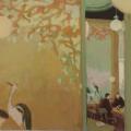 "Brasserie aux oiseaux" acrylique 80x120 cm.