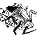 "Familiarités" linogravure 30x40 cm. 2007