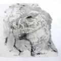 "Contre vents et marées" monotype 75x56cm