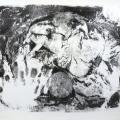 "Mascarade" monotype 75x56cm
