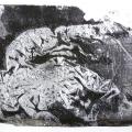 "Avant le déluge" monotype 75x56cm