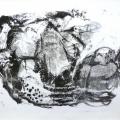 "Magma" monotype 75x56cm