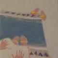 "Les mains sur les genous" toile 41x36cm. 2005