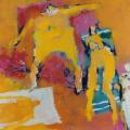 "Jaune comme l'été" toile 80x80cm. 2000