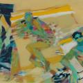 "Les bordures jaunes" toile 68x68cm. 2003